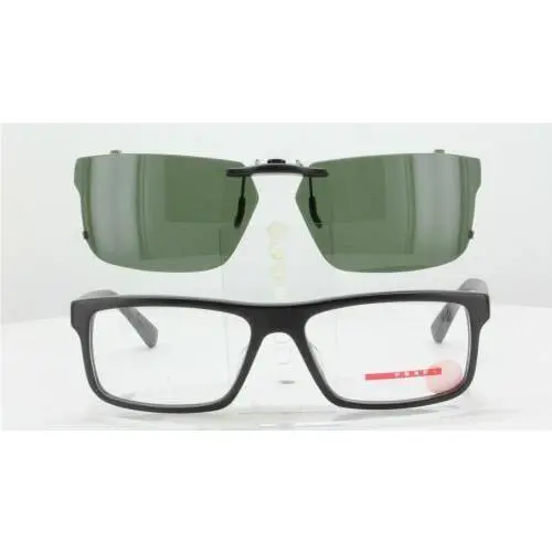 Custom Made For Prada VPS04G-55X16-T Polarized Clip-on Sunglasses Eyeglasses No