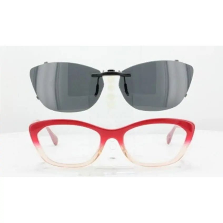 Custom Made For Prada VPR03Q-54X18-T Polarized Clip-on Sunglasses Eyeglasses No