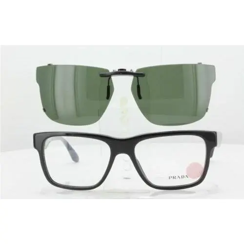 Custom Made For Prada VPR16R-53X16-T Polarized Clip-on Sunglasses Eyeglasses No