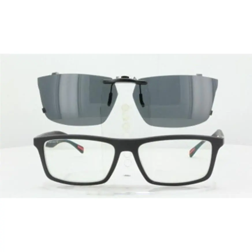 Custom Made For Prada VPS02F-56X16-T Polarized Clip-on Sunglasses Eyeglasses No