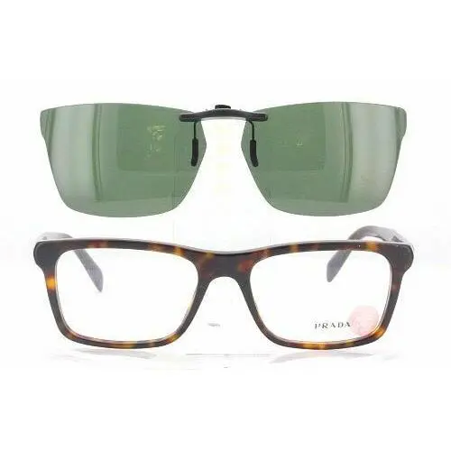 Custom Made For Prada VPR06R-55X18 Polarized Clip-on Sunglasses Eyeglasses Not