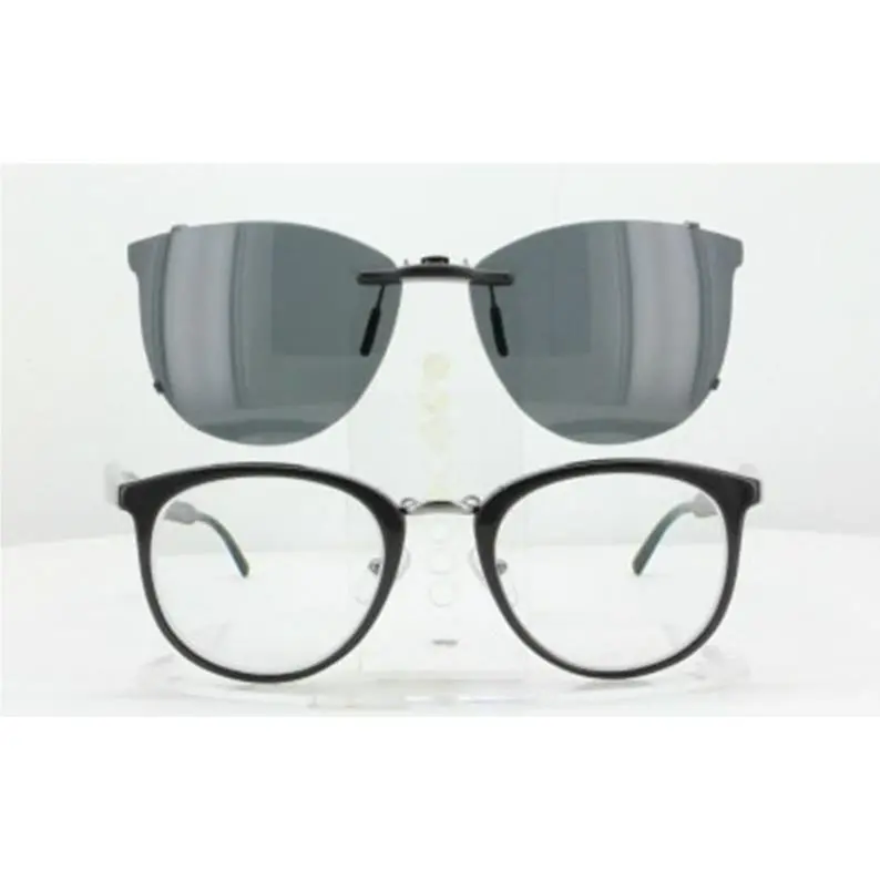 Prada sunglasses - PRADA VPR03T-50X22-T Polarized Clip-On Sunglasses - Grey, Revo Blue Mirrored, and 12 other lens s to choose: REVO Blue Mirrored
