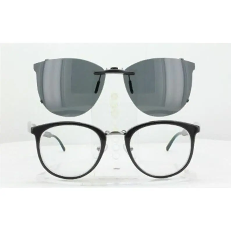 Prada sunglasses - PRADA VPR03T-50X22-T Polarized Clip-On Sunglasses - Grey, Revo Blue Mirrored, and 12 other lens s to choose: REVO Blue Mirrored