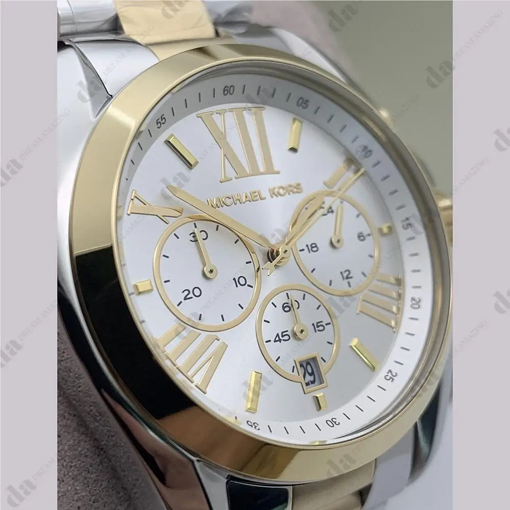 Michael Kors MK5627 Bradshaw Chronograph Silver Gold-tone Ladies Watch