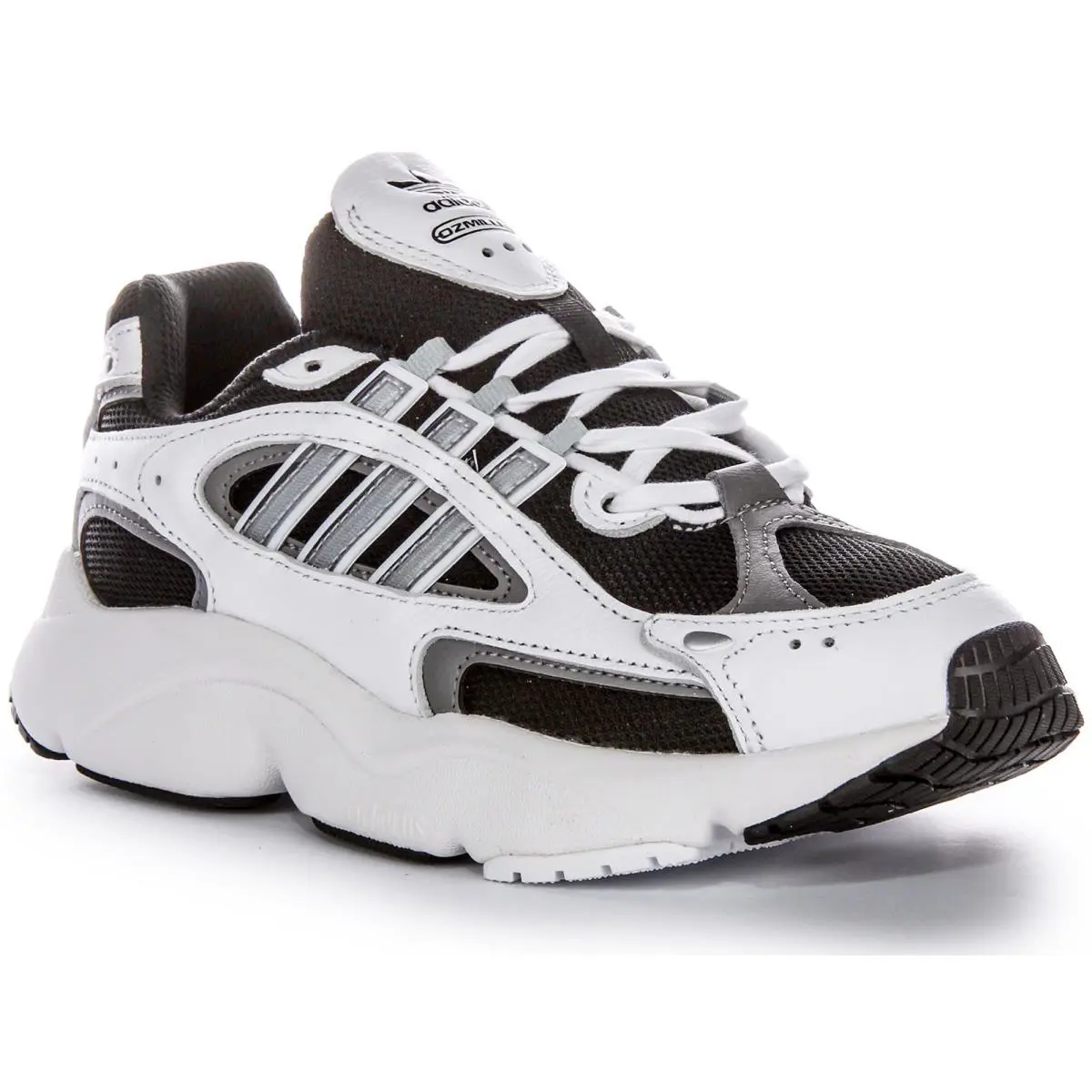 Adidas Ozmillen 90S Design Lace Up Mens Sneaker In White Black US 3 - 7
