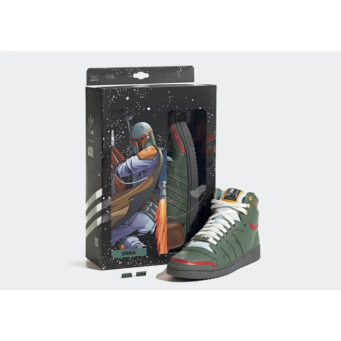 Adidas Top Ten Hi Star Wars Boba Fett Green FZ3465 Fashion