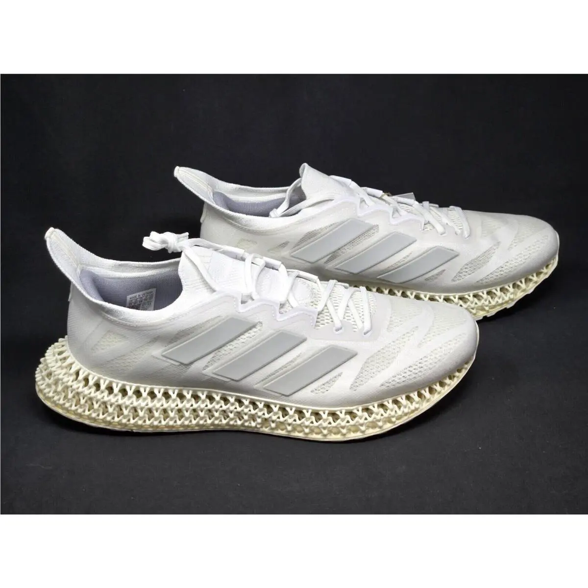 Adidas 4DFWD 3M Men`s Multi Size Triple White Running Sneakers Shoes IG8987 Nby