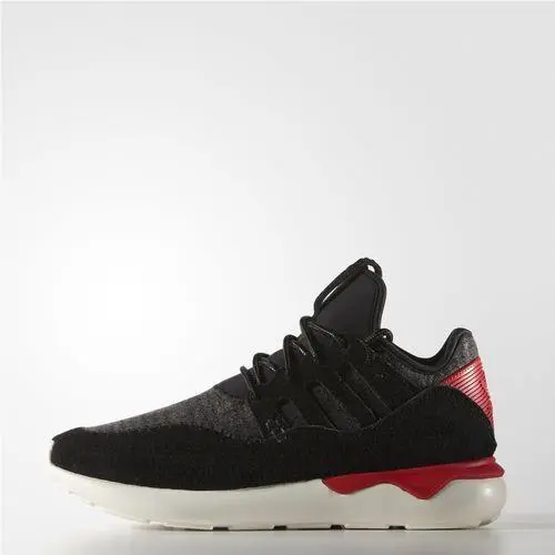 Mens Adidas Originals Tubular Moc Runner Shoes B24693 Black/tomato Off White