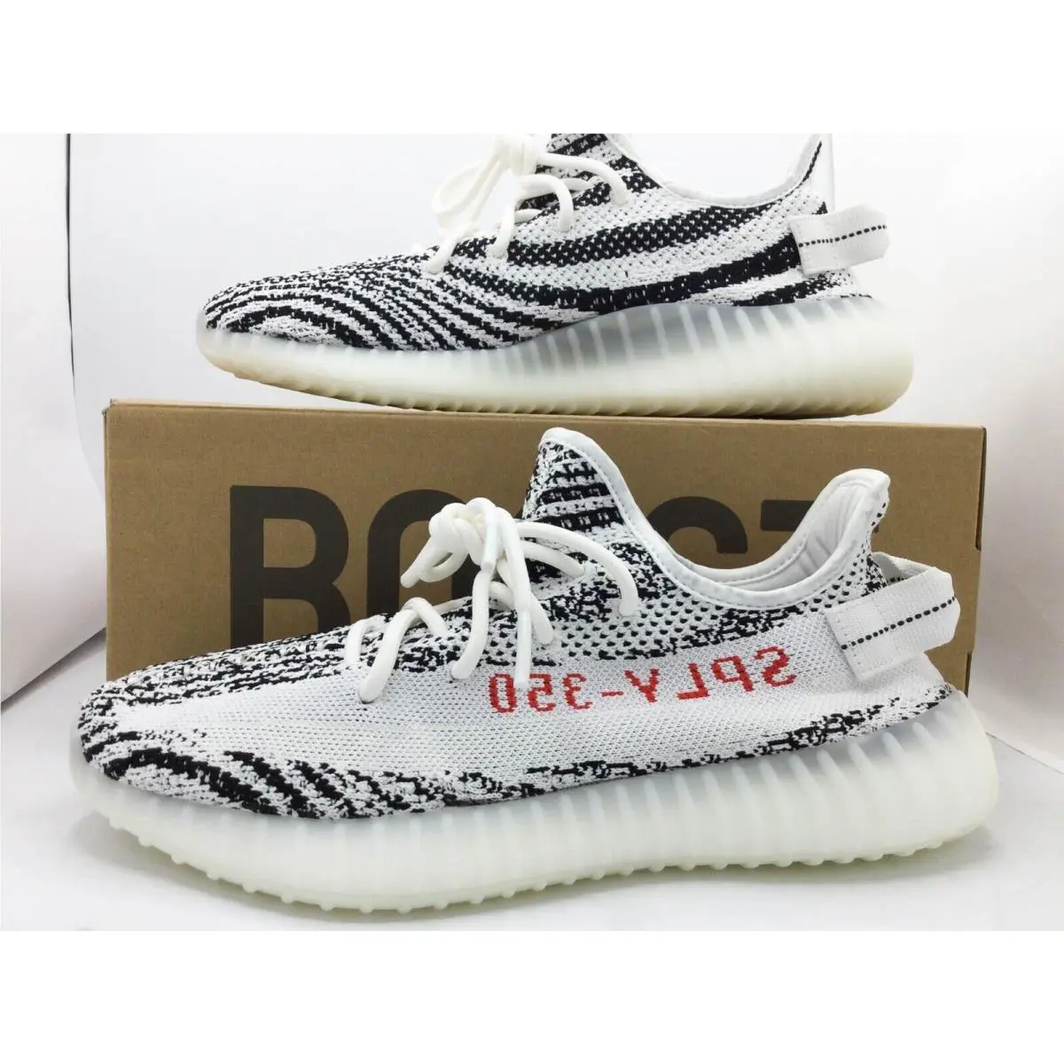 Adidas Yeezy Boost 350 V2 Zebra White Core Black Red CP9654 Size 4 - 11 2019