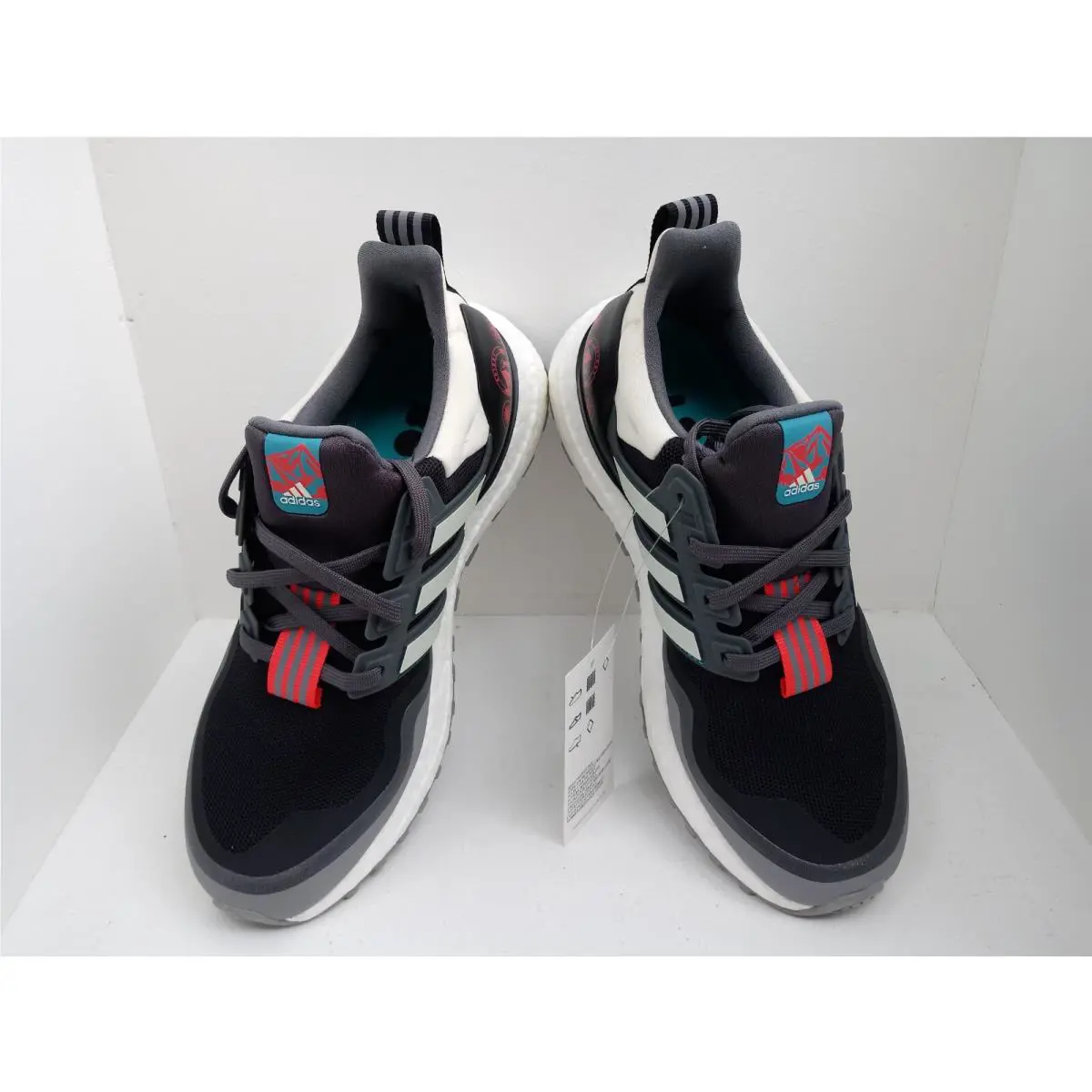 Adidas shoes - ADIDAS ULTRABOOST - ULTRABOOST - GREY/BLACK & BURGUNDY/BLACK, :: GREY/BLACK-WHITE 10