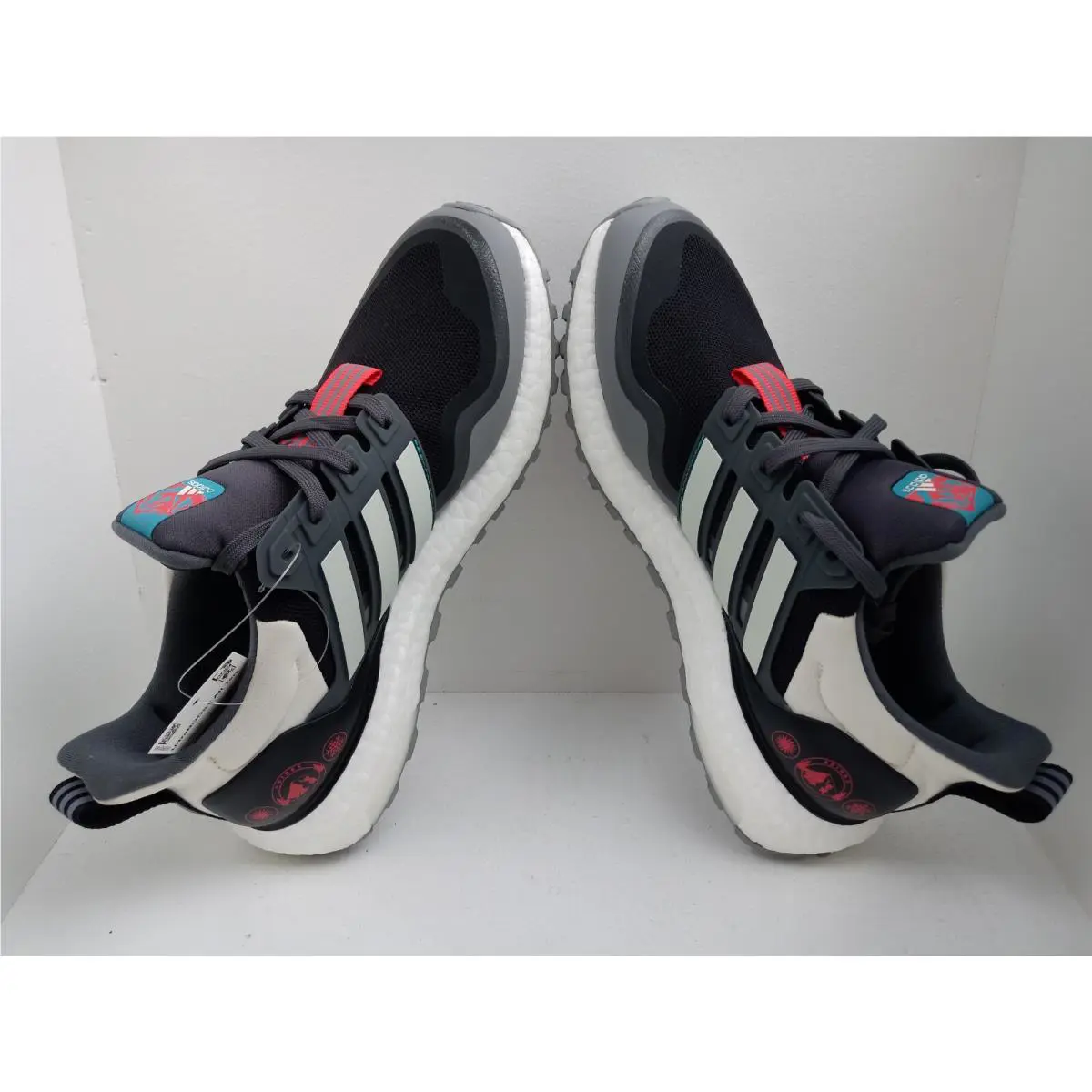 Adidas shoes - ADIDAS ULTRABOOST - ULTRABOOST - GREY/BLACK & BURGUNDY/BLACK, :: GREY/BLACK-WHITE 3