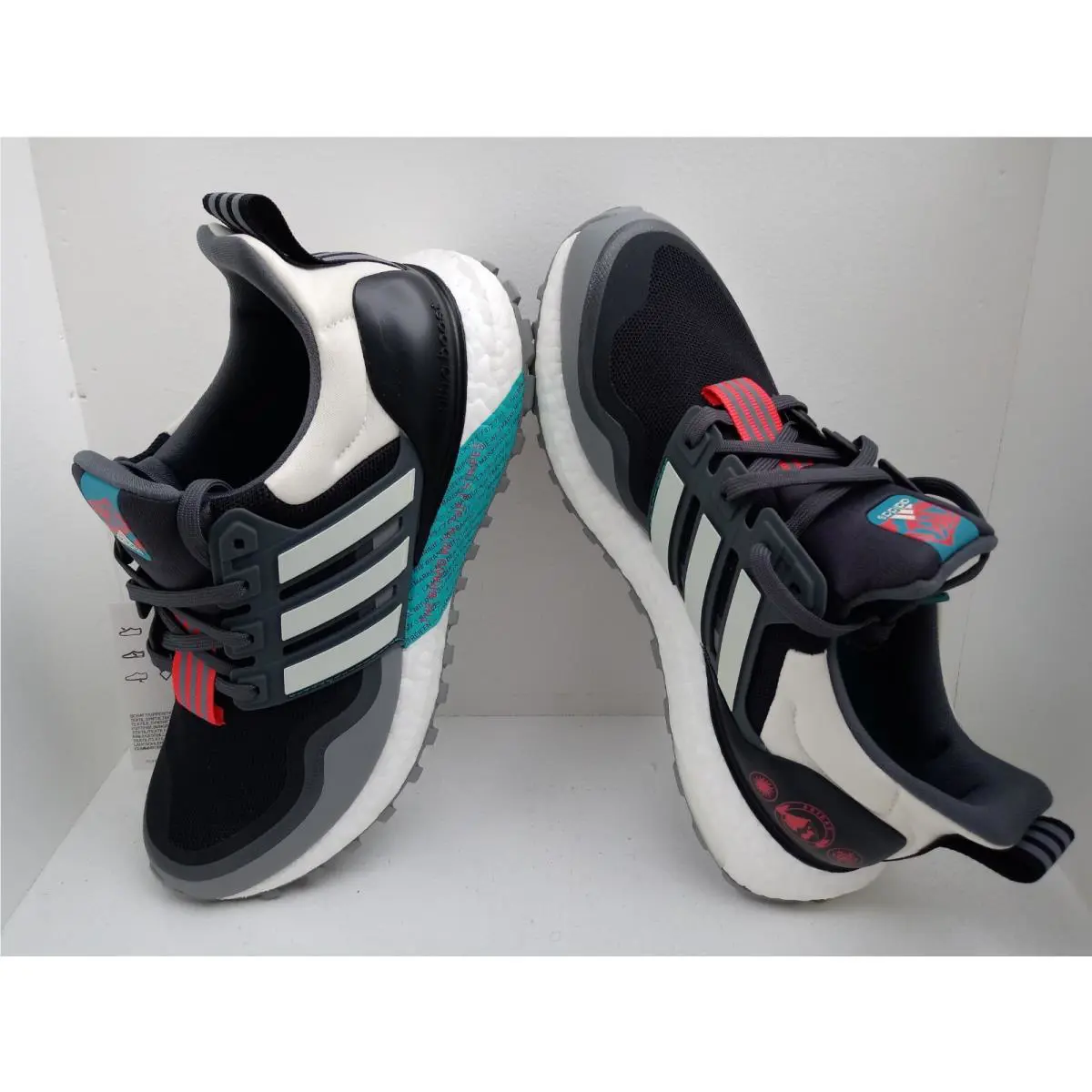 Adidas shoes - ADIDAS ULTRABOOST - ULTRABOOST - GREY/BLACK & BURGUNDY/BLACK, :: GREY/BLACK-WHITE 5