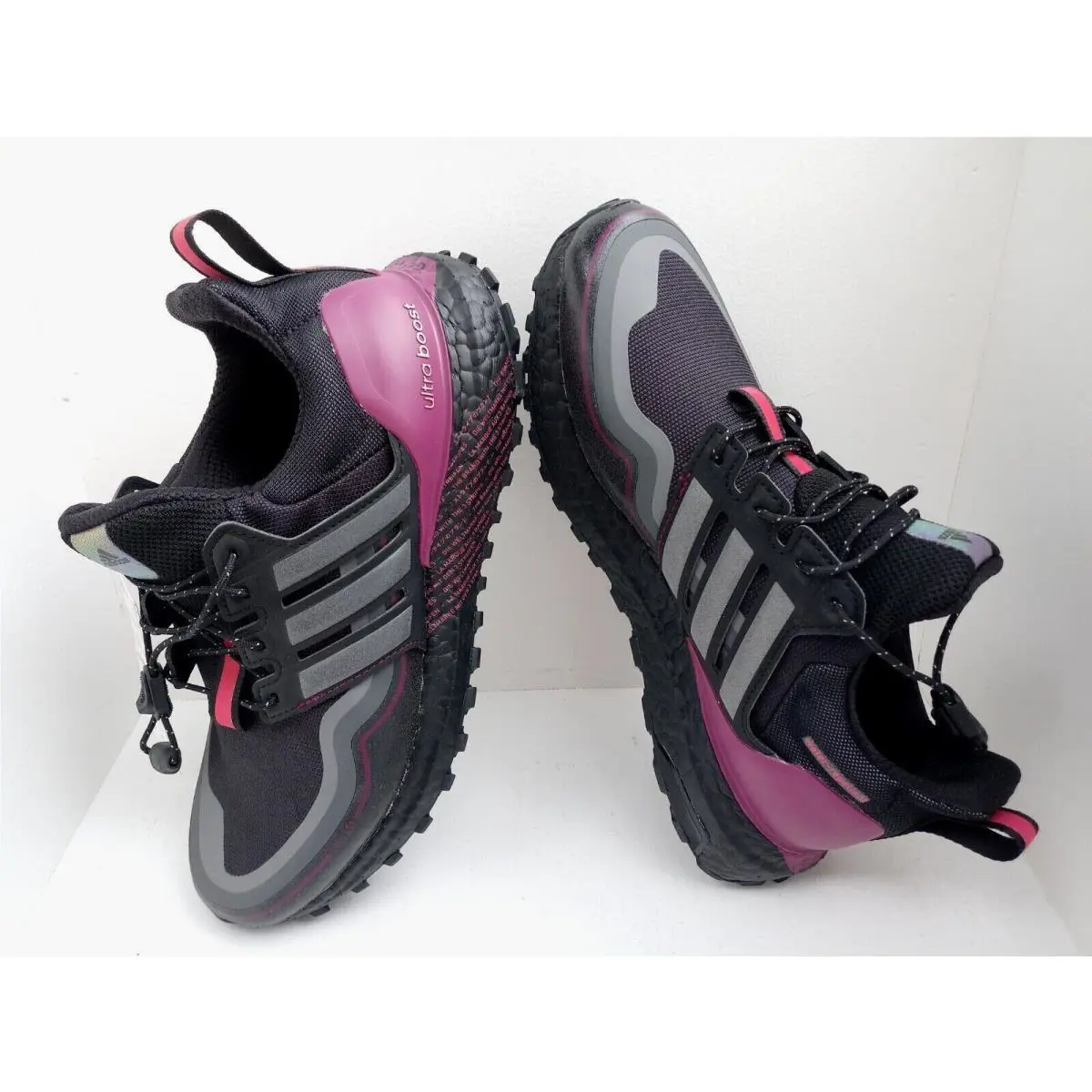 Adidas shoes - ADIDAS ULTRABOOST - ULTRABOOST - GREY/BLACK & BURGUNDY/BLACK, :: GREY/BLACK-WHITE 18