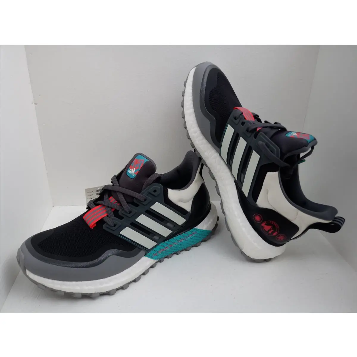 Adidas shoes - ADIDAS ULTRABOOST - ULTRABOOST - GREY/BLACK & BURGUNDY/BLACK, :: GREY/BLACK-WHITE 30