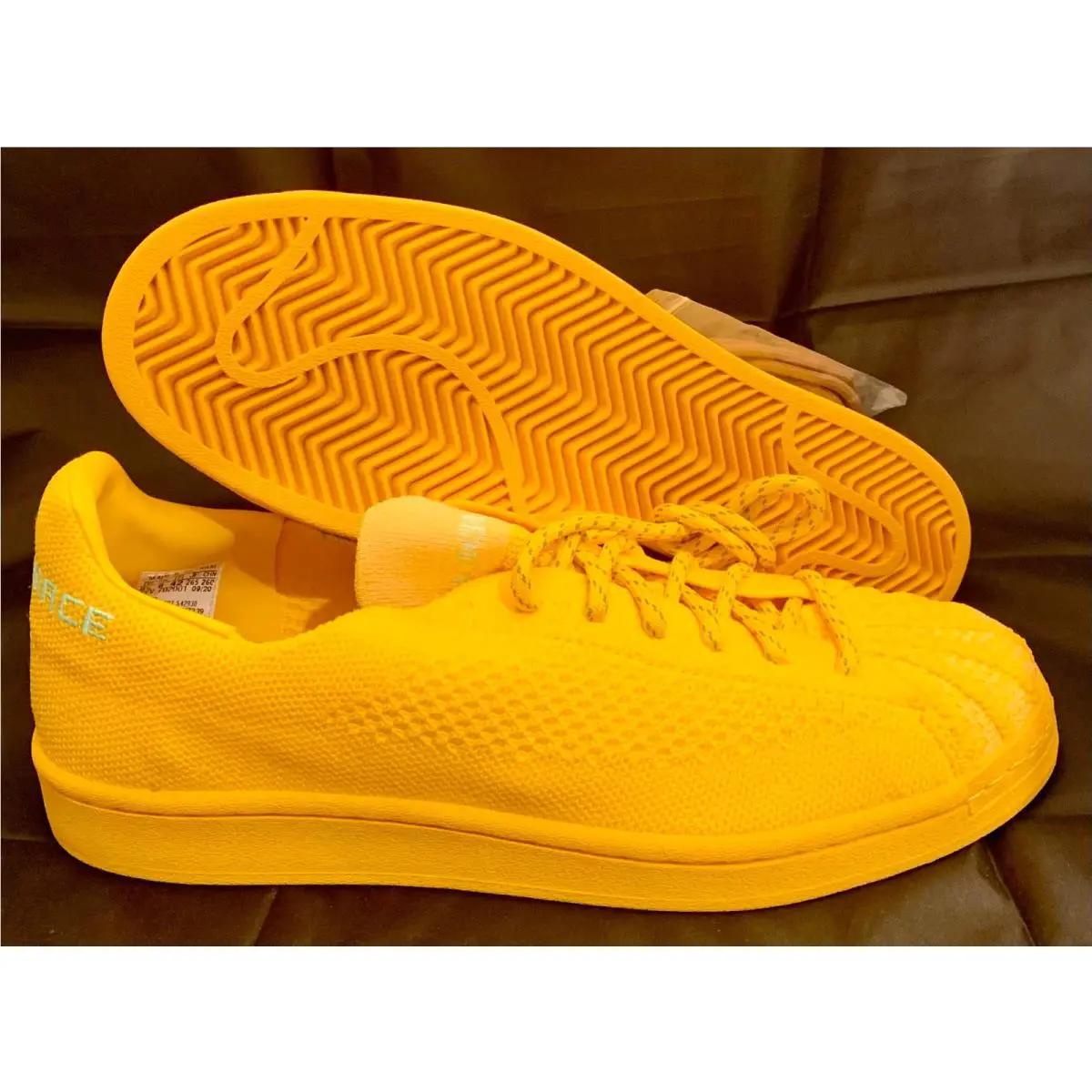 Mens Adidas by Pharrell Williams PW Superstar PK S42930 Bold Gold/cardboard