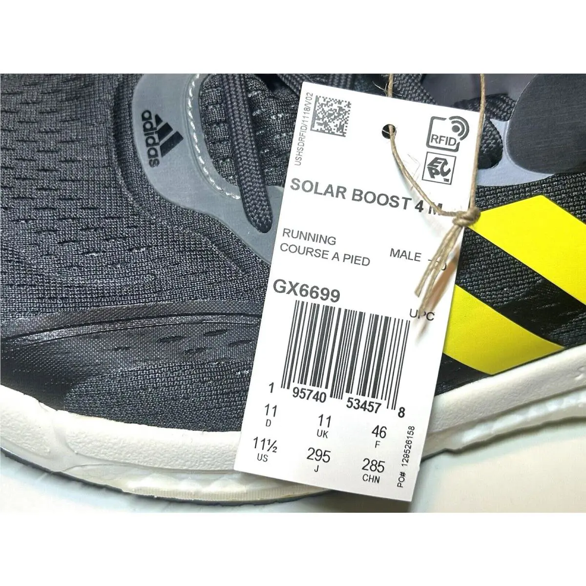 Adidas shoes - adidas Solar Boost - Solar Boost - GX6699 - Grey/Beam Yellow 6