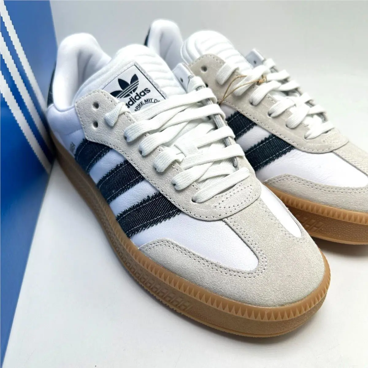 Adidas shoes - adidas Samba - Samba - JQ7440 - White/Night Indigo/White/Gum 2
