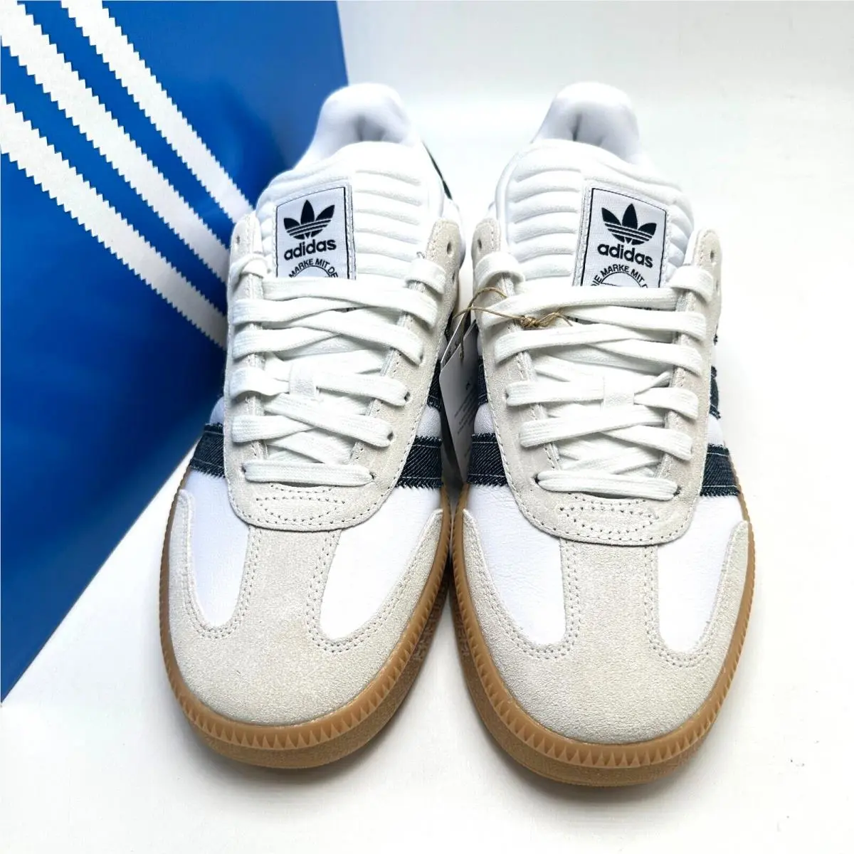 Adidas shoes - adidas Samba - Samba - JQ7440 - White/Night Indigo/White/Gum 7