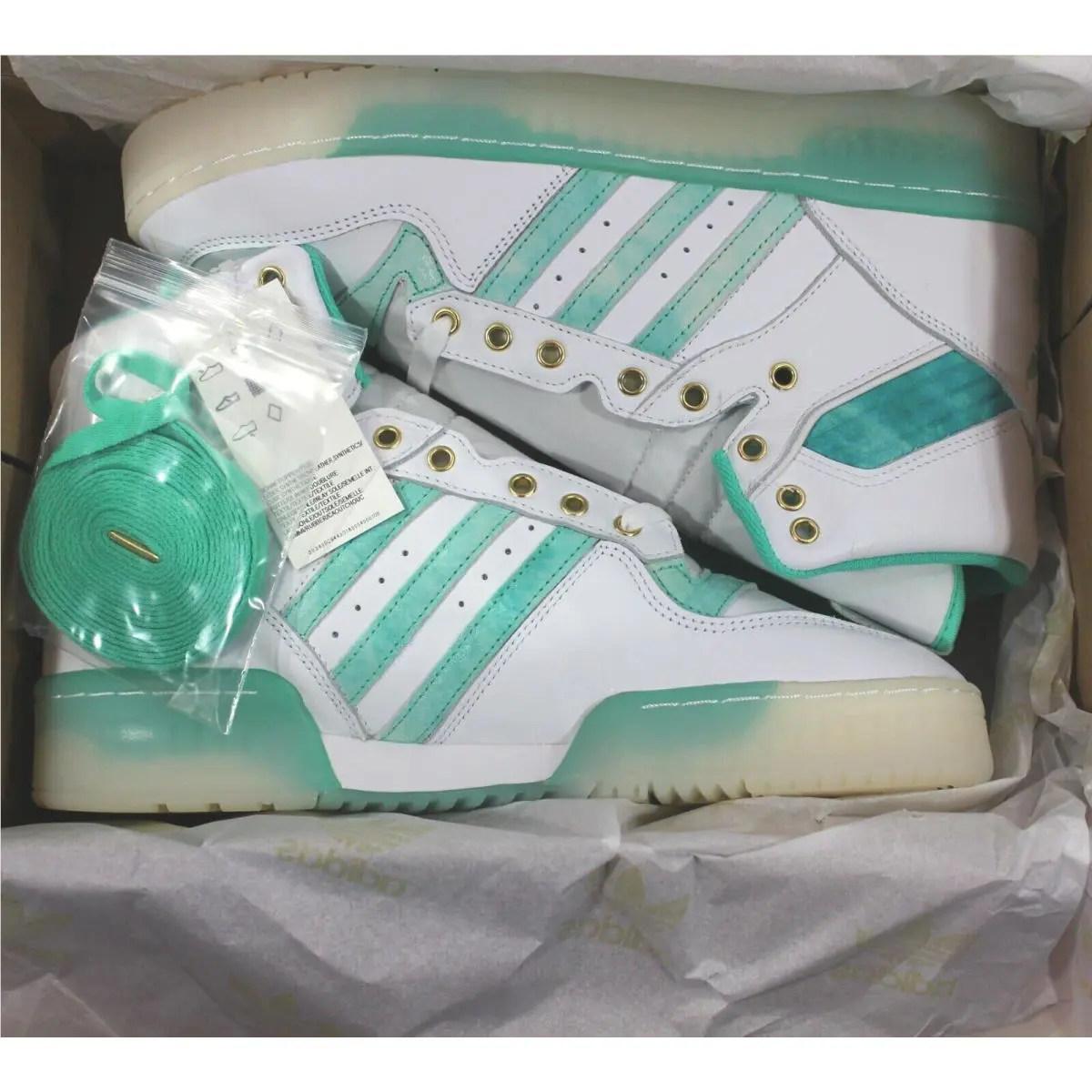 Adidas shoes - Adidas Rivalry High - Rivalry High - FV4526 - White, Manufacturer: Cloud-White/Hi-Rese-Green/Gold-Foil 1