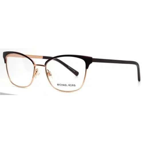 Michael Kors MK3012 1108 Cordovan Rose Gold Womens Eyeglasses 51-17-135 B:38