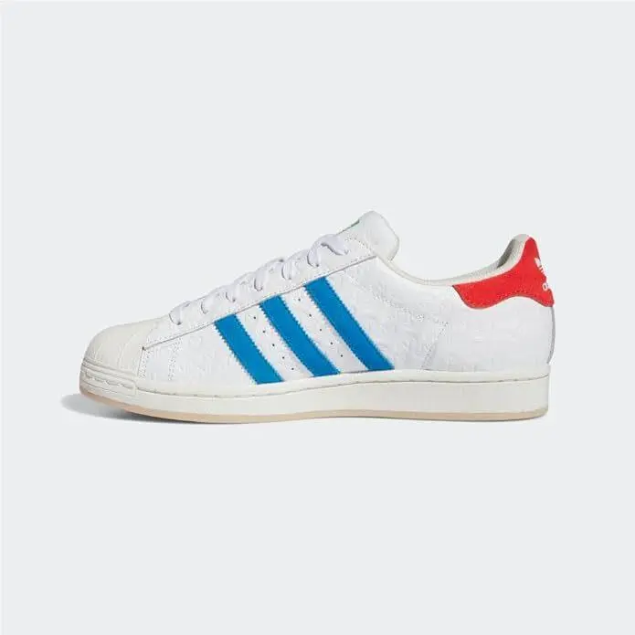 Adidas shoes - CLOUD WHITE, BRIGHT BLUE, RED 12