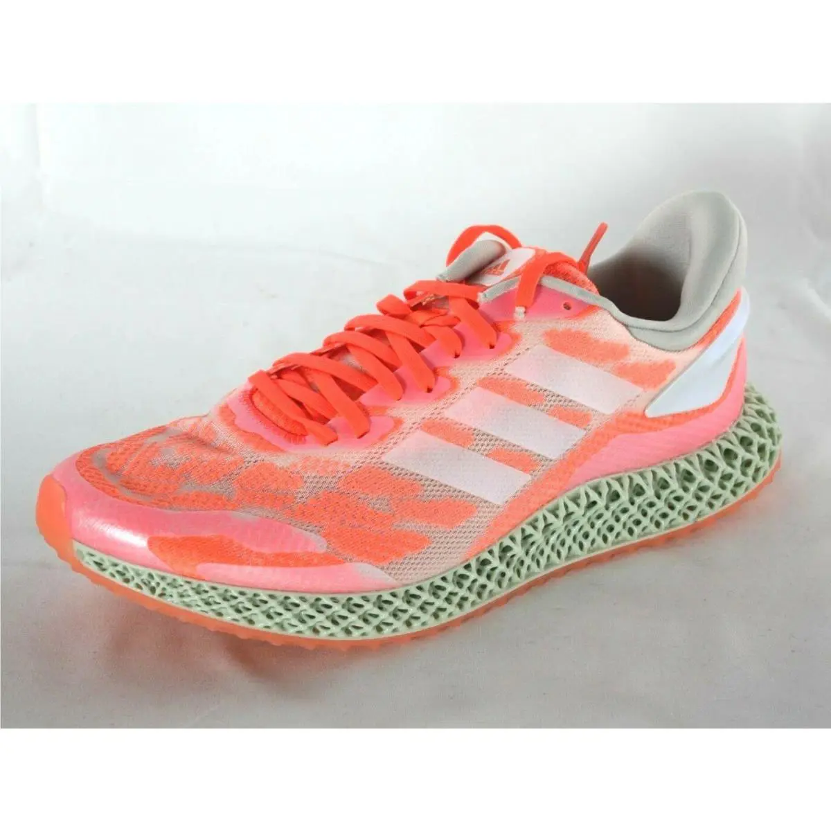Adidas shoes - 4D RUN 1.0 - RUN - FW6838 - Cloud White / Cloud White / Signal Coral 0