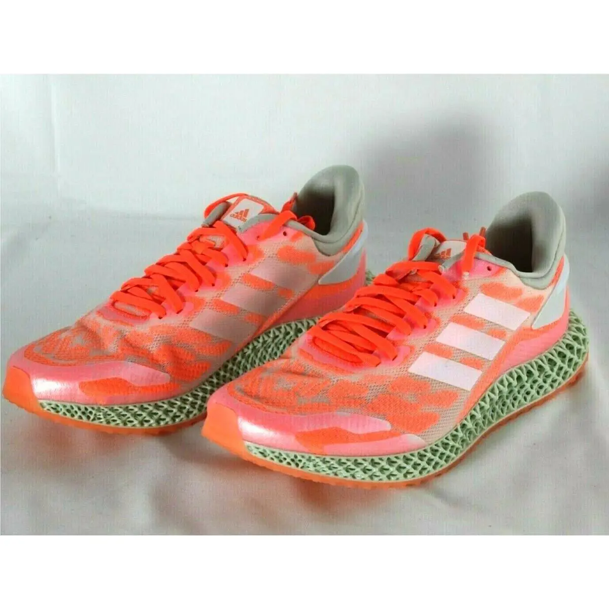Adidas shoes - 4D RUN 1.0 - RUN - FW6838 - Cloud White / Cloud White / Signal Coral 2