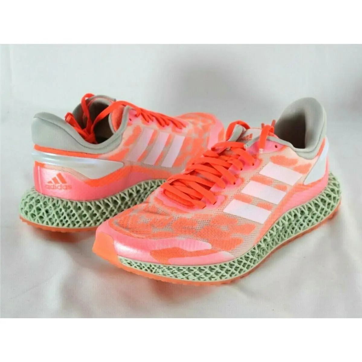Adidas shoes - 4D RUN 1.0 - RUN - FW6838 - Cloud White / Cloud White / Signal Coral 3