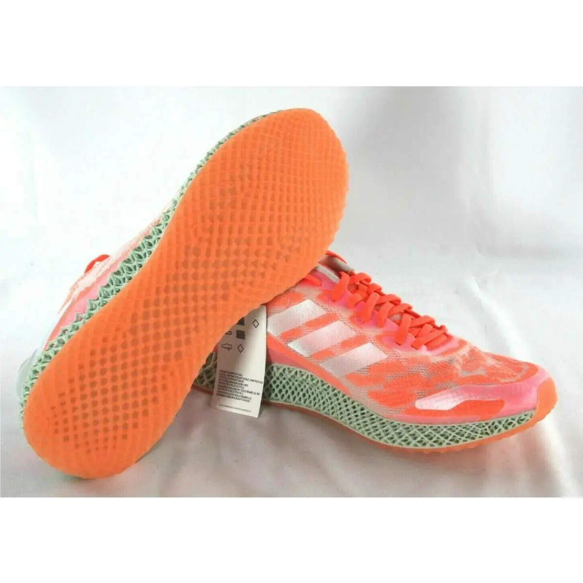 Adidas shoes - 4D RUN 1.0 - RUN - FW6838 - Cloud White / Cloud White / Signal Coral 13