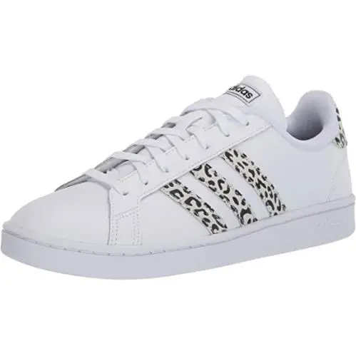 Adidas Women`s Grand Court FW9779 Tennis Shoe - White/Off White/Black