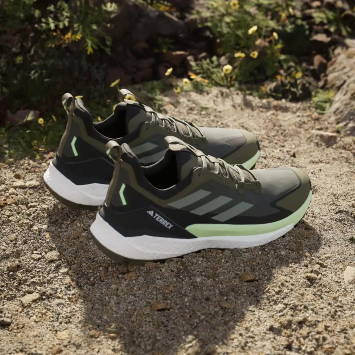 Adidas shoes - adidas TERREX Free Hiker - TERREX Free Hiker - Olive Strata/Silver Green/Core Black 3