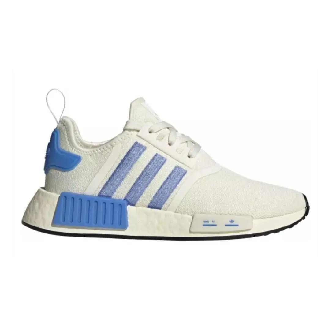 Adidas Womens NMD_R1 Shoes Sneakers Off White Blue Size 7 or 7.5