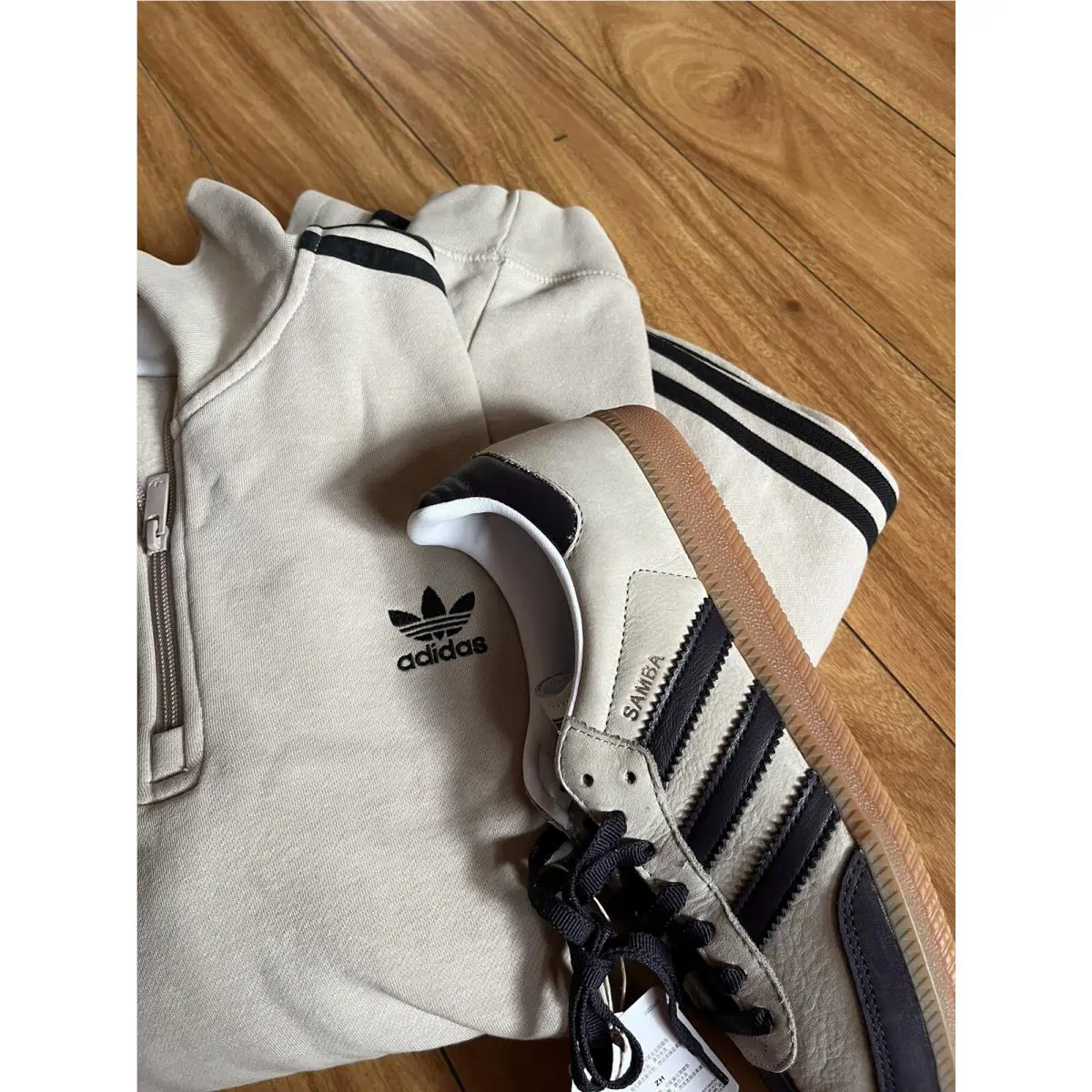Adidas shoes - adidas Samba - Samba - IE5835 - Putty Grey / Aurora Black / Silver Metallic 6