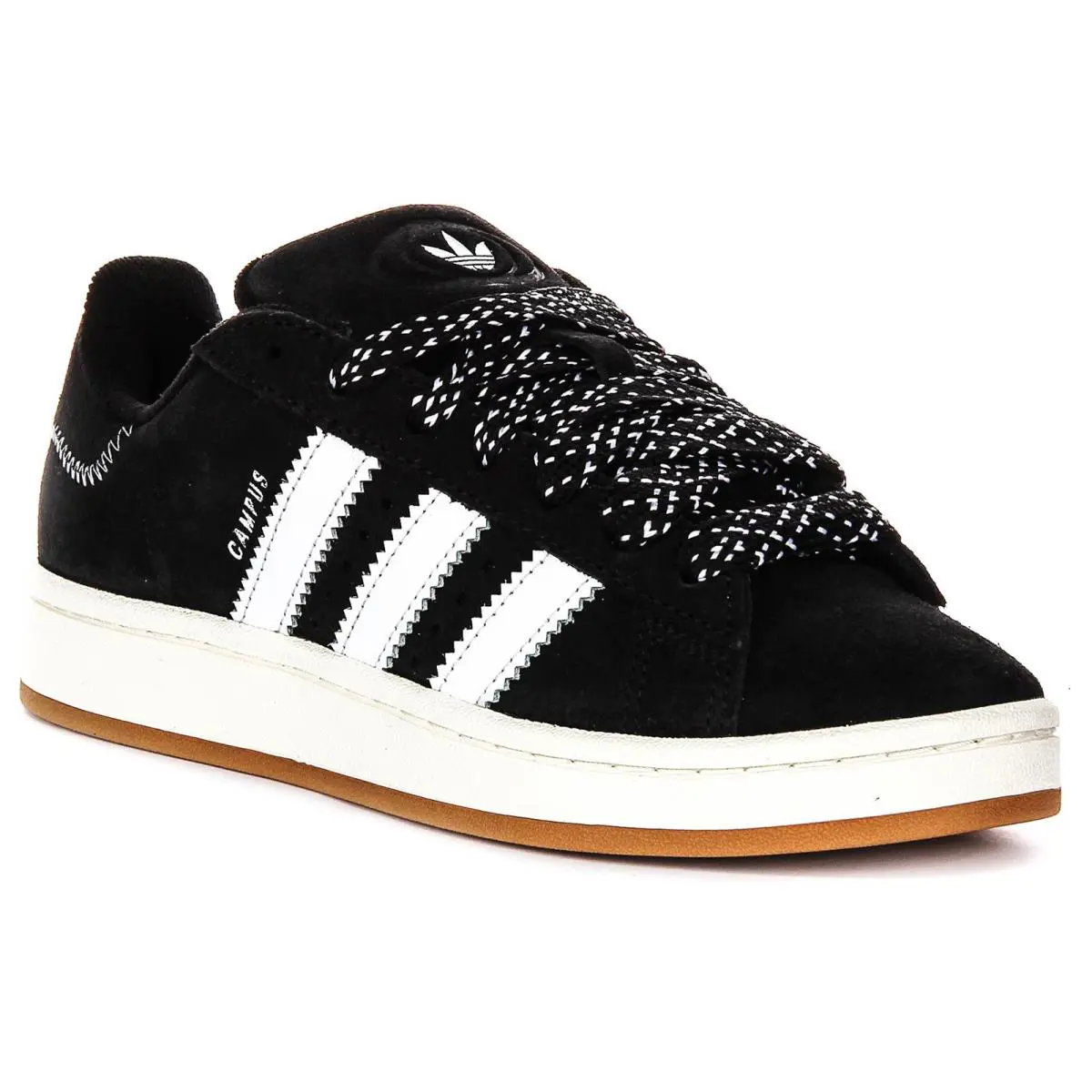 Adidas Campus Gum Outsole Solar Suede Womens Sneakers Black White US 5 - 9 - BLACK WHITE