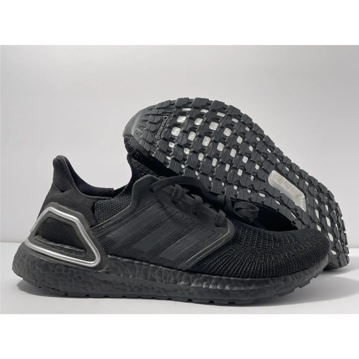 Adidas Ultra Boost 20 Black Silver Metallic Men Size 8-13 Shoes Sneakers FV8333