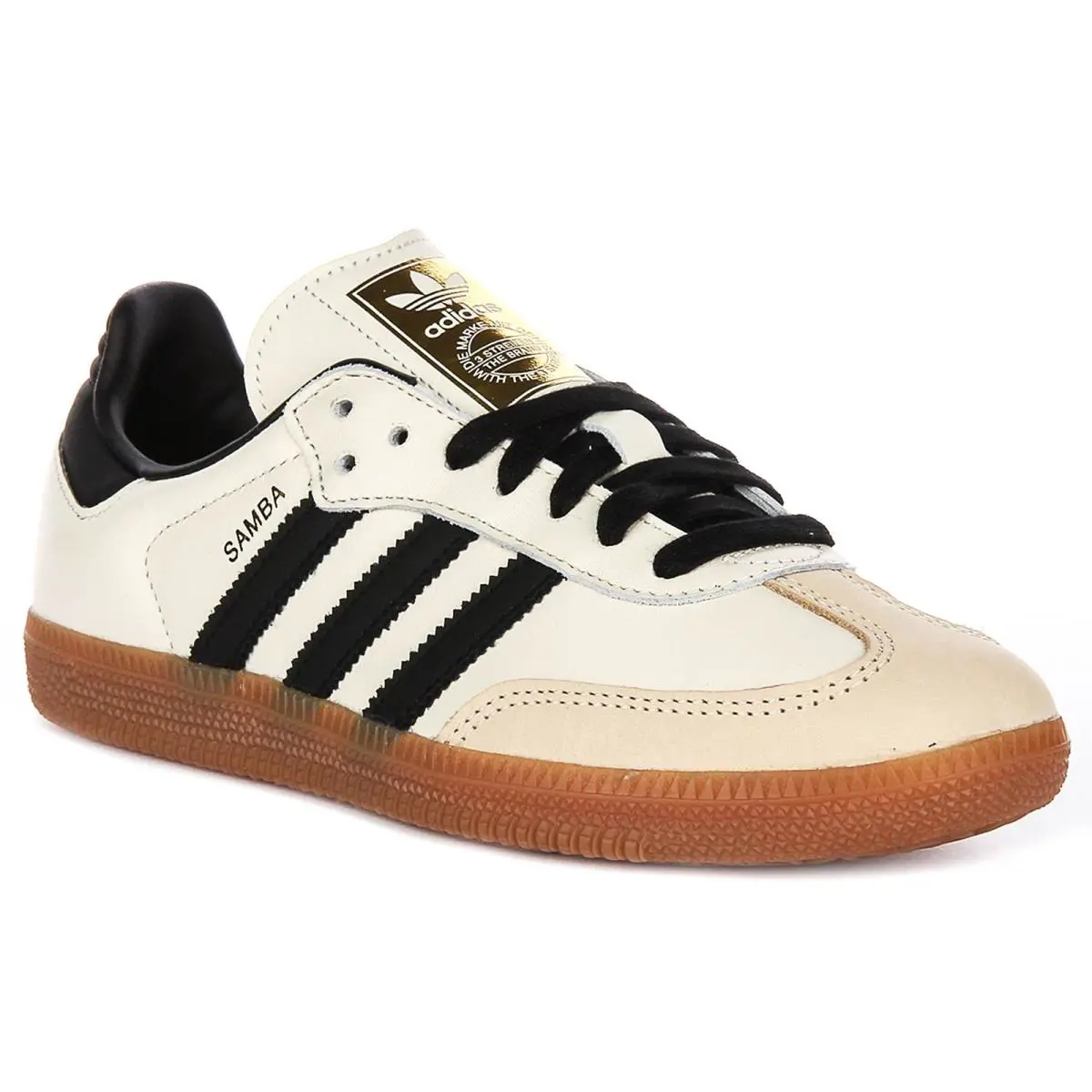 Adidas Samba OG -stripes Retro Leather Womens Trainer Cream US 4 - 10