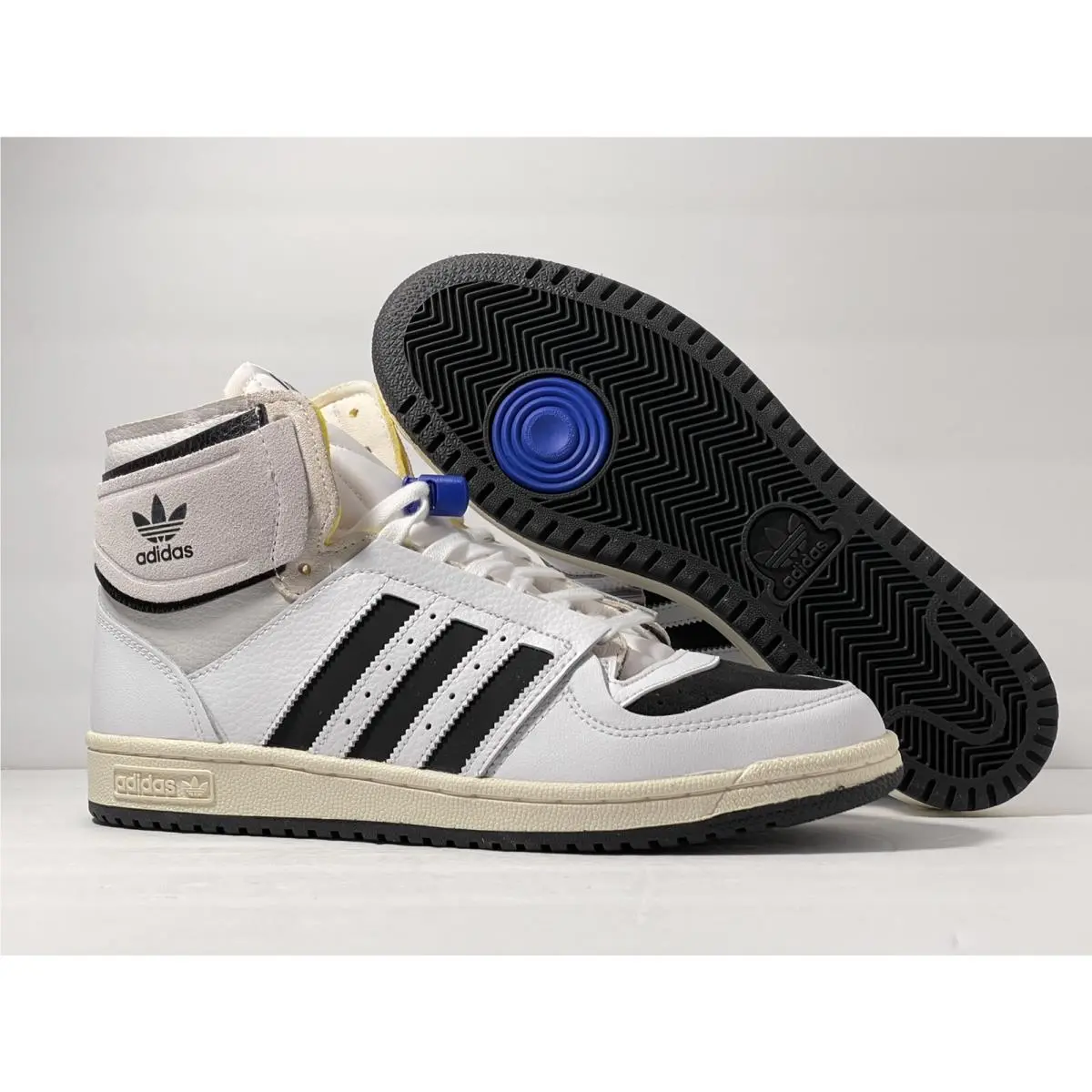 Adidas Originals Top Ten DE Men`s Retro Size 8-13 US Leather Hi Top Q46255