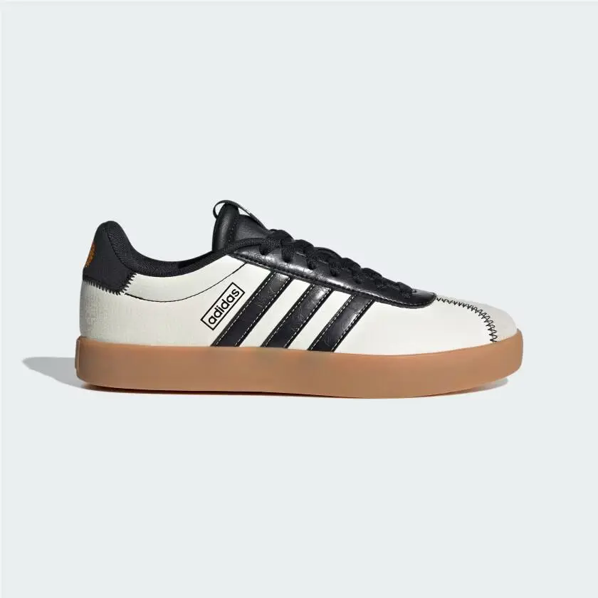 Mens Adidas VL Court 3.0 JH8629 Shoes Off White / Core Black / Off White