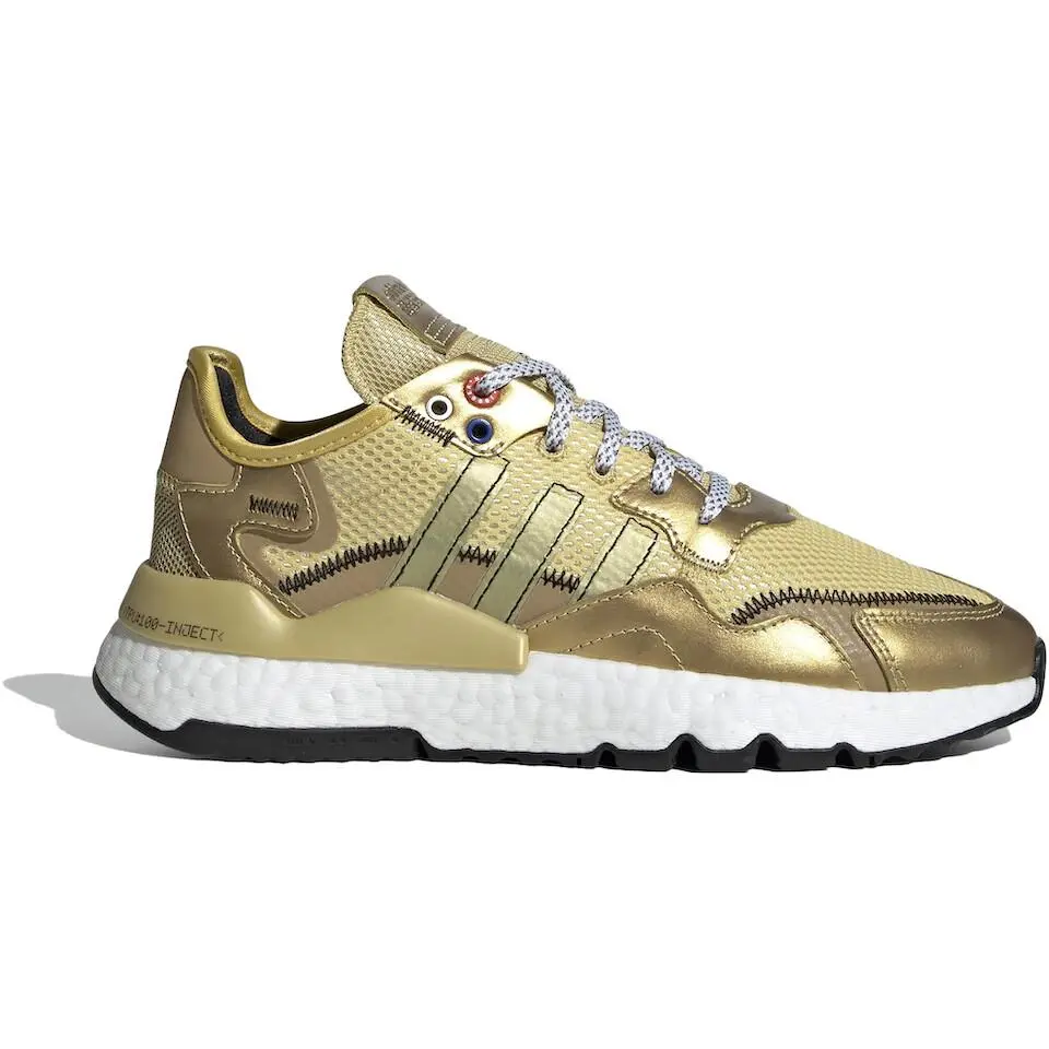 Adidas shoes - Metallic Gold, Black, White 3