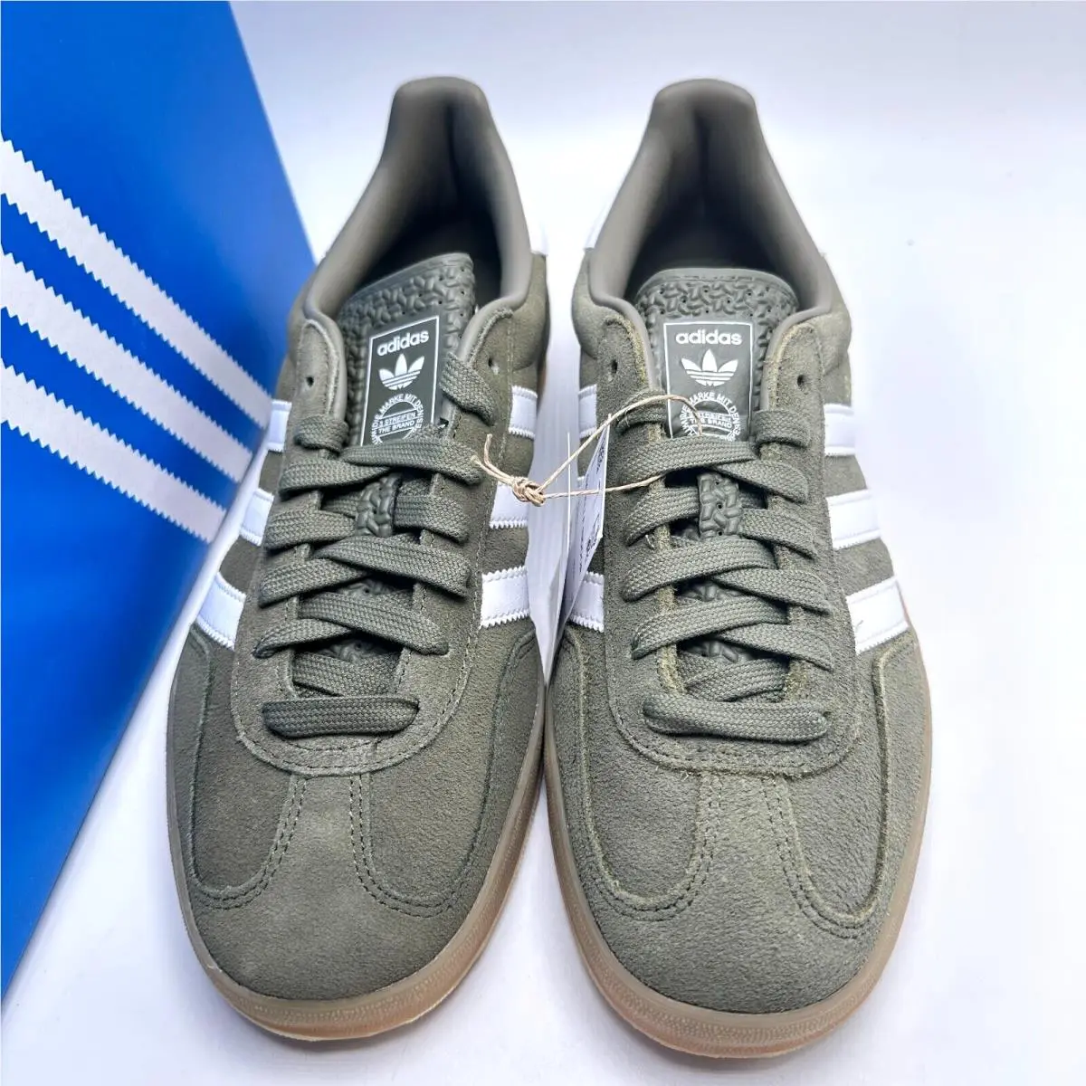Adidas shoes - adidas Gazelle - Gazelle - JQ0174 - Olive Strata/Cloud White/Gold Metallic 8
