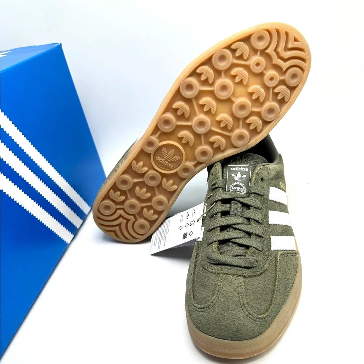 Adidas shoes - adidas Gazelle - Gazelle - JQ0174 - Olive Strata/Cloud White/Gold Metallic 12