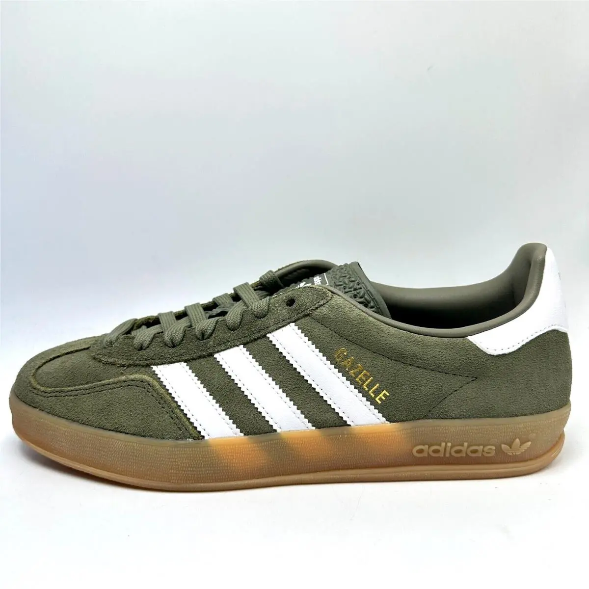 Adidas shoes - adidas Gazelle - Gazelle - JQ0174 - Olive Strata/Cloud White/Gold Metallic 7