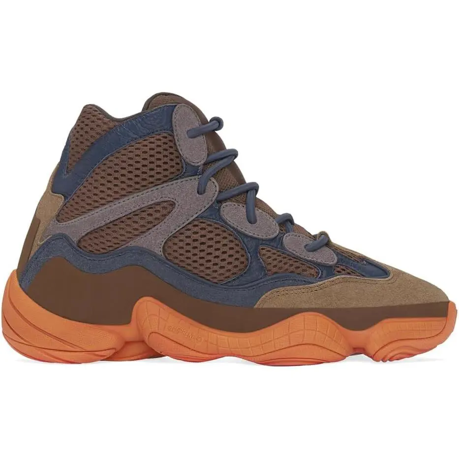 Adidas Men`s Yeezy 500 High Sneakers - Tactile Orange/Tactile Orange/Tactile Orange
