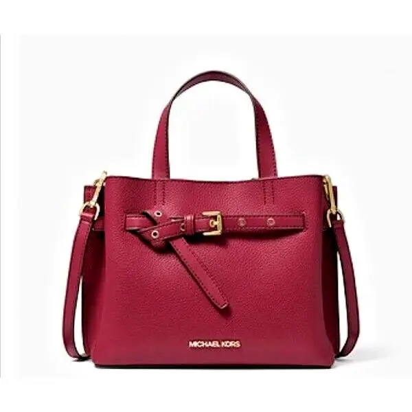 Michael Kors Emilia Pebbled Leather Small Satchel Hand/crossbody Bag
