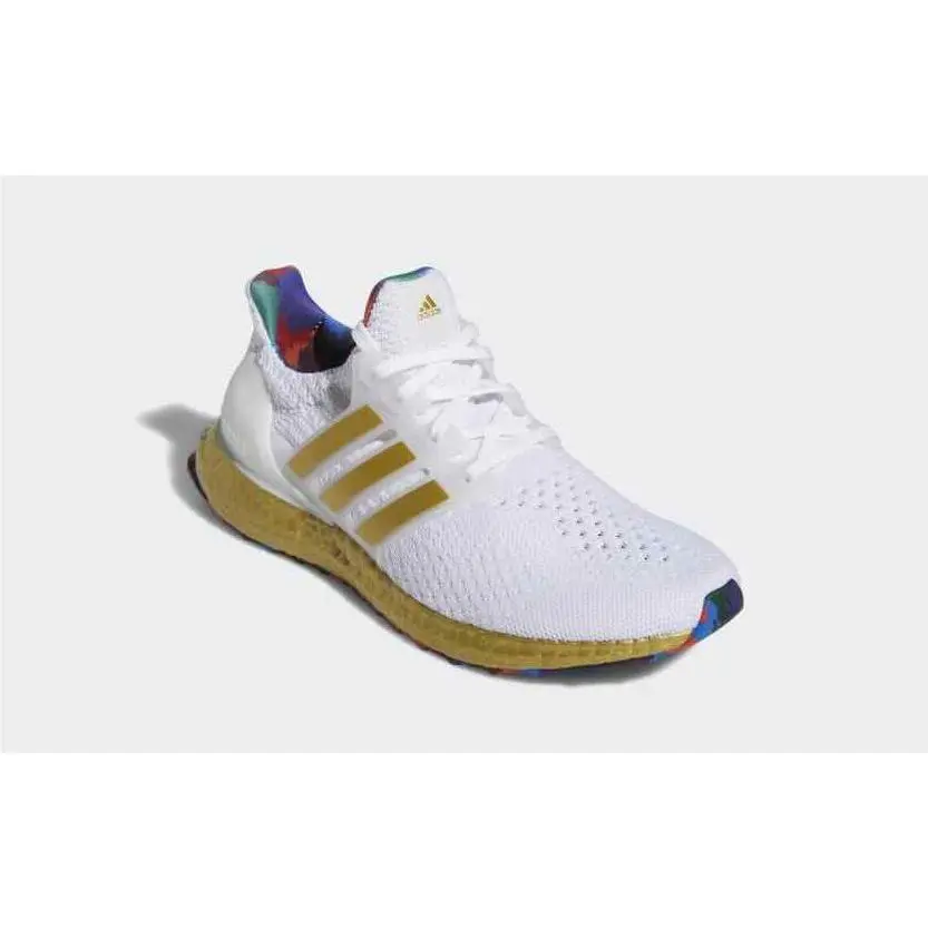 Adidas shoes - ULTRABOOST 5.0 DNA - ULTRABOOST DNA - HP7425 - Cloud White / Gold Metallic / Chalk White 8