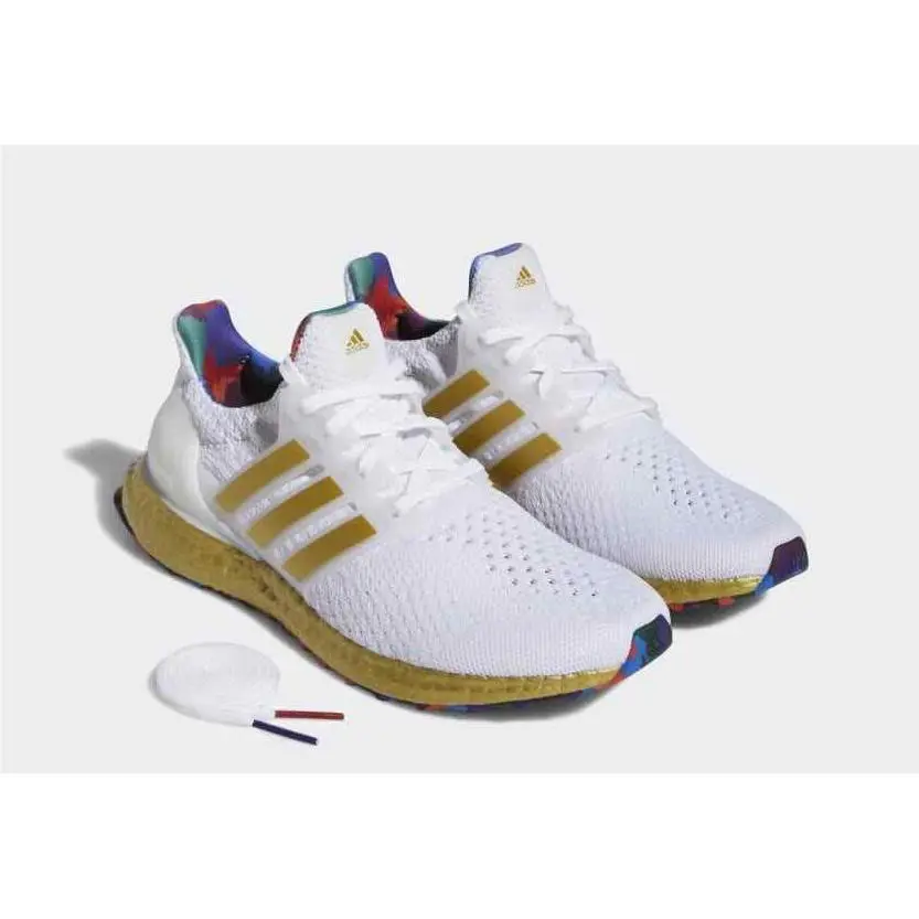 Adidas shoes - ULTRABOOST 5.0 DNA - ULTRABOOST DNA - HP7425 - Cloud White / Gold Metallic / Chalk White 10