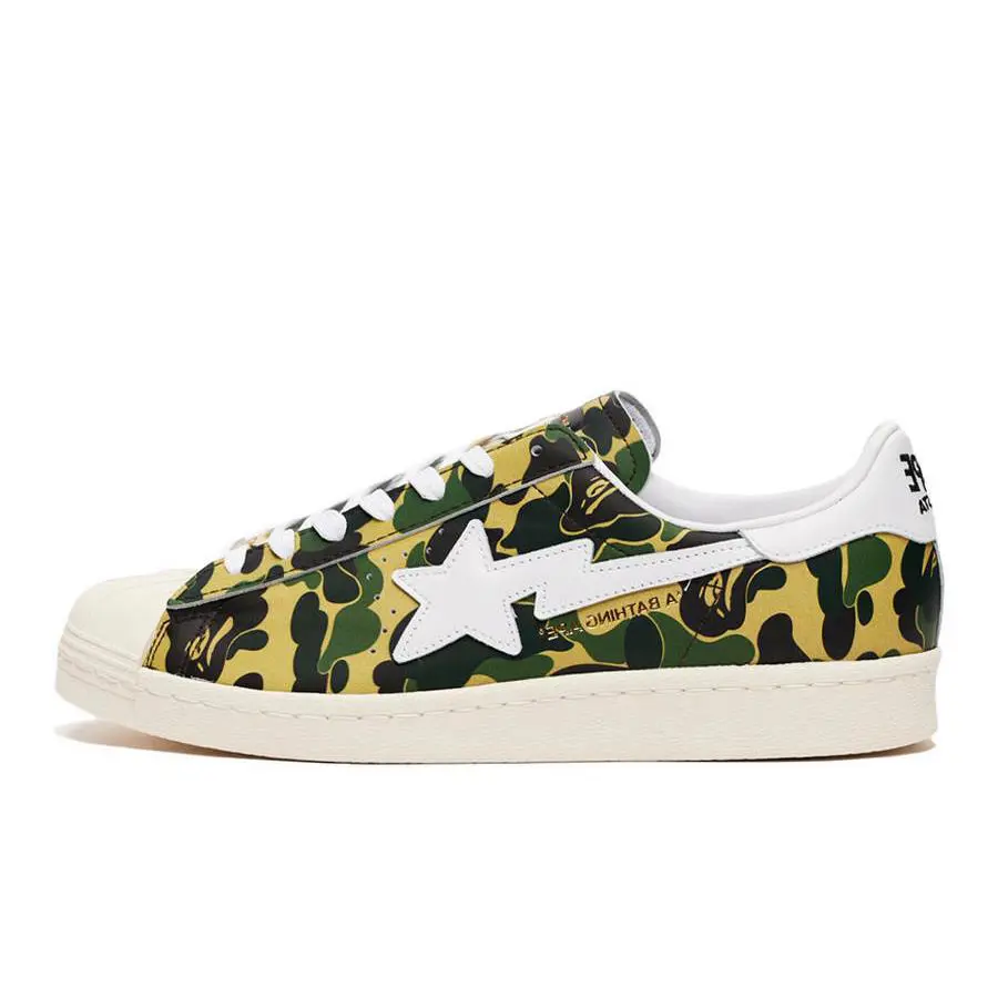 Adidas shoes - Adidas BAPE x Superstar 80s `ABC Camo` - GZ8981 - Green 2