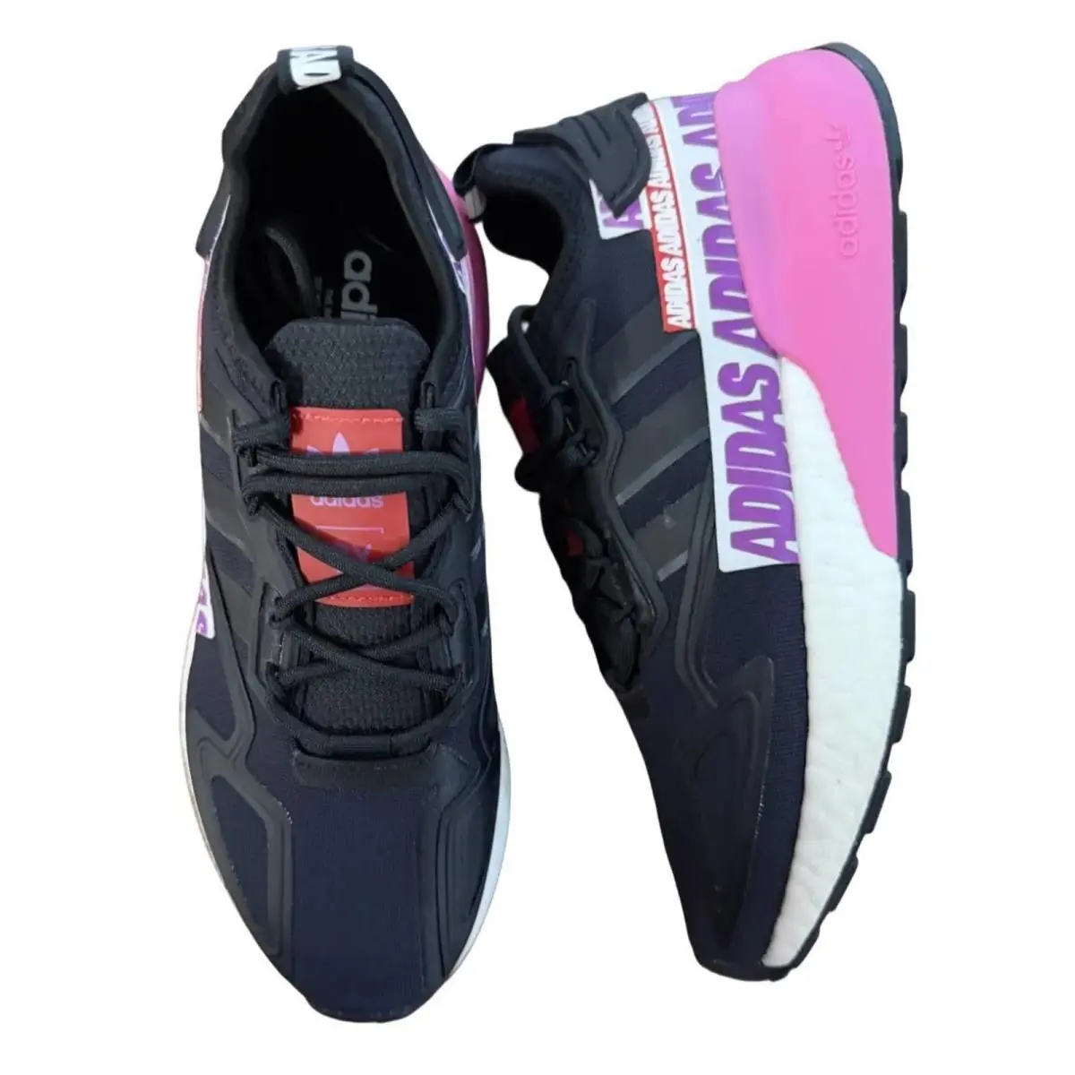 Adidas shoes - adidas ZX 2K Boost - Boost - FX7050 - Black/Pink/White 8