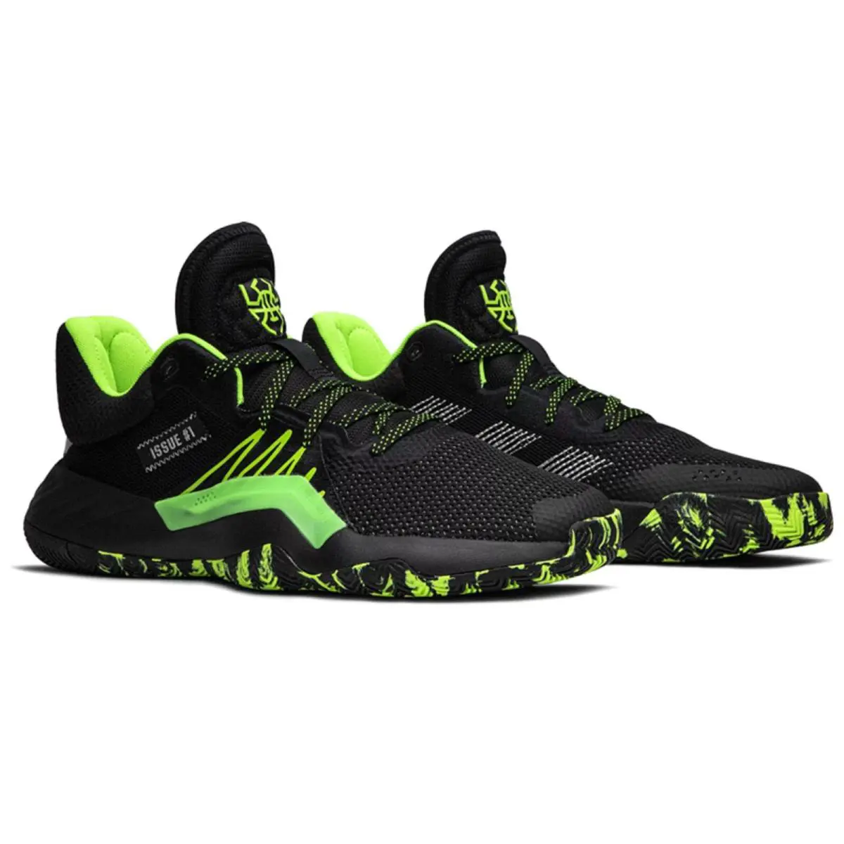 Adidas shoes - adidas D.O.N. Issue 1 - Issue - EF2805 - Core Black/Team Solar Green/Silver Metallic 1