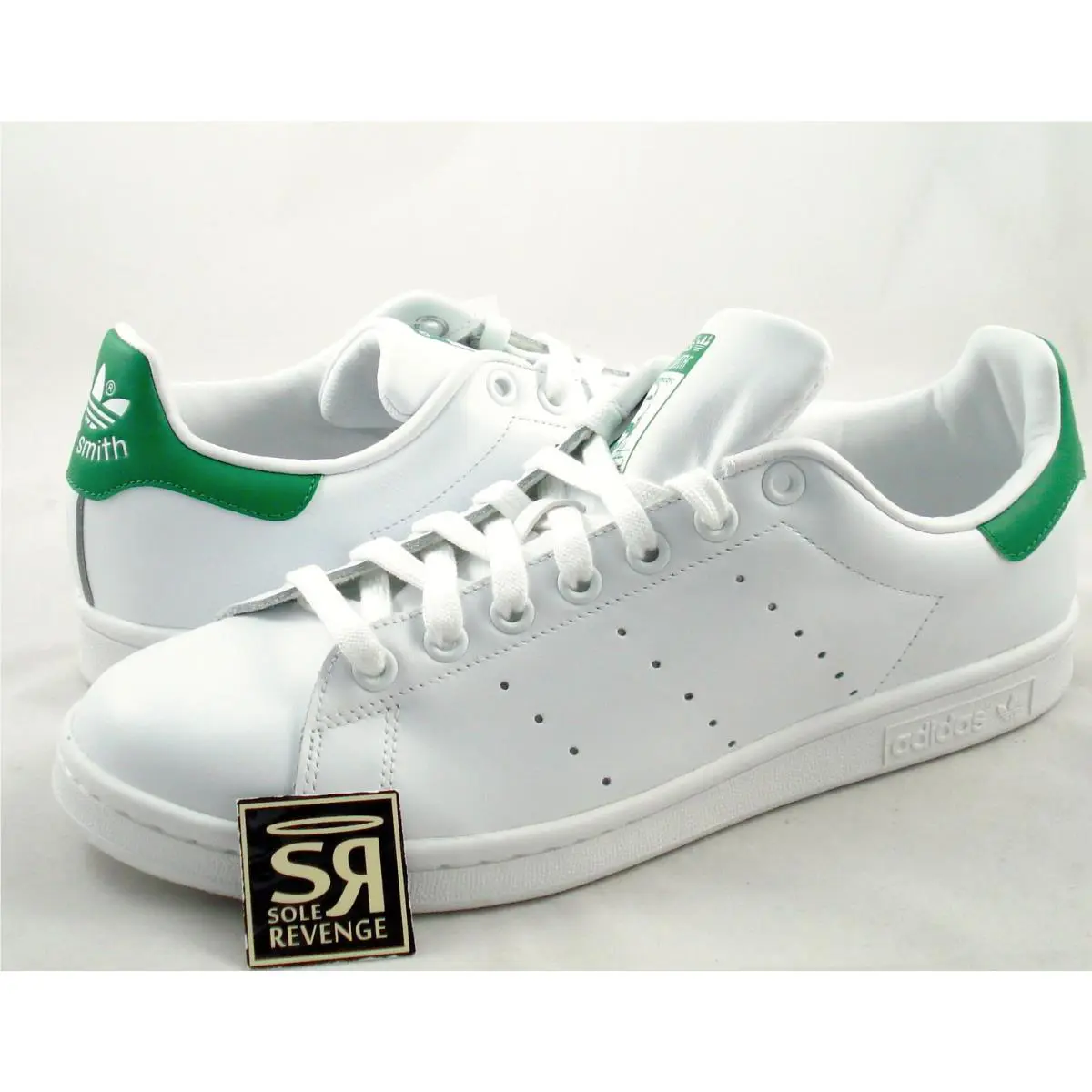 Men`s Adidas Originals Stan Smith Shoes Running White Fairway M20324 Green